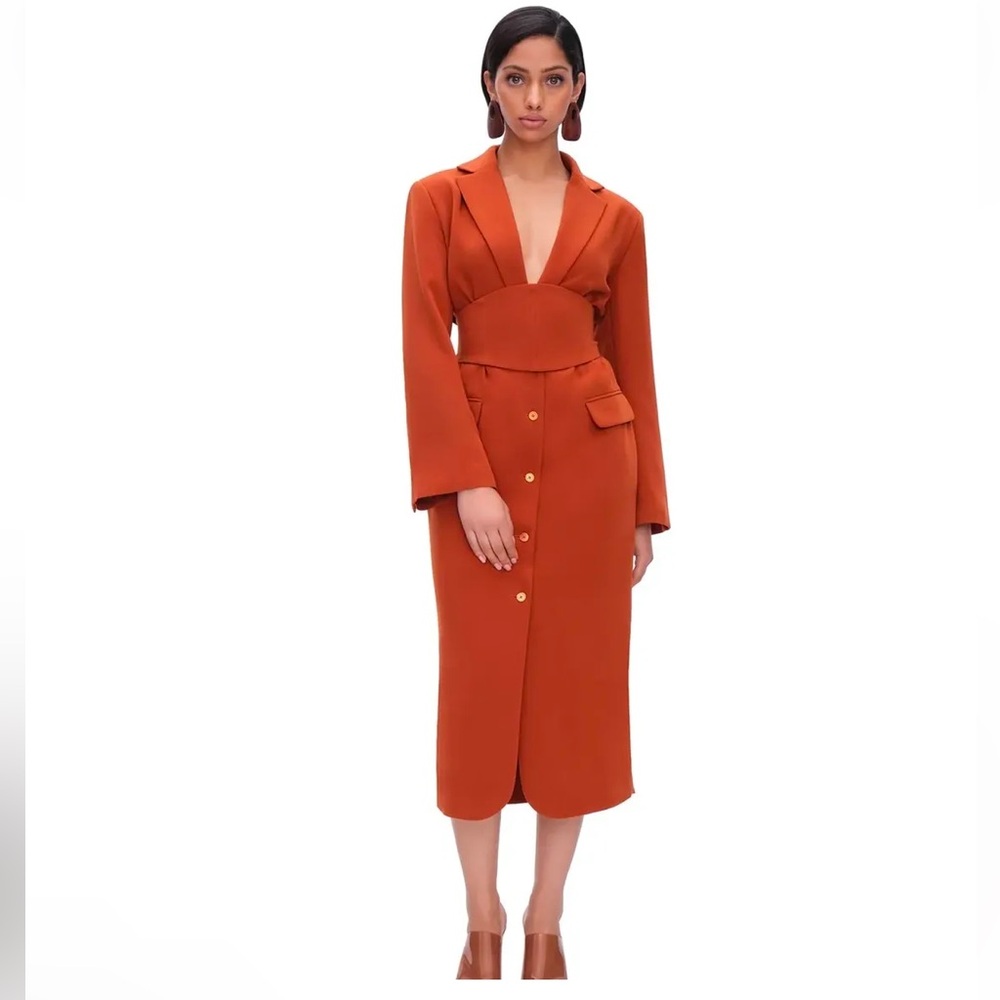 Andrea Iyamah Zia Corset Blazer Dress - Picture 2 of 4